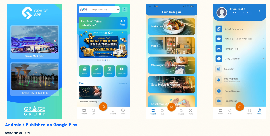 Grage App – Mall & Lifestyle Mobile Application
